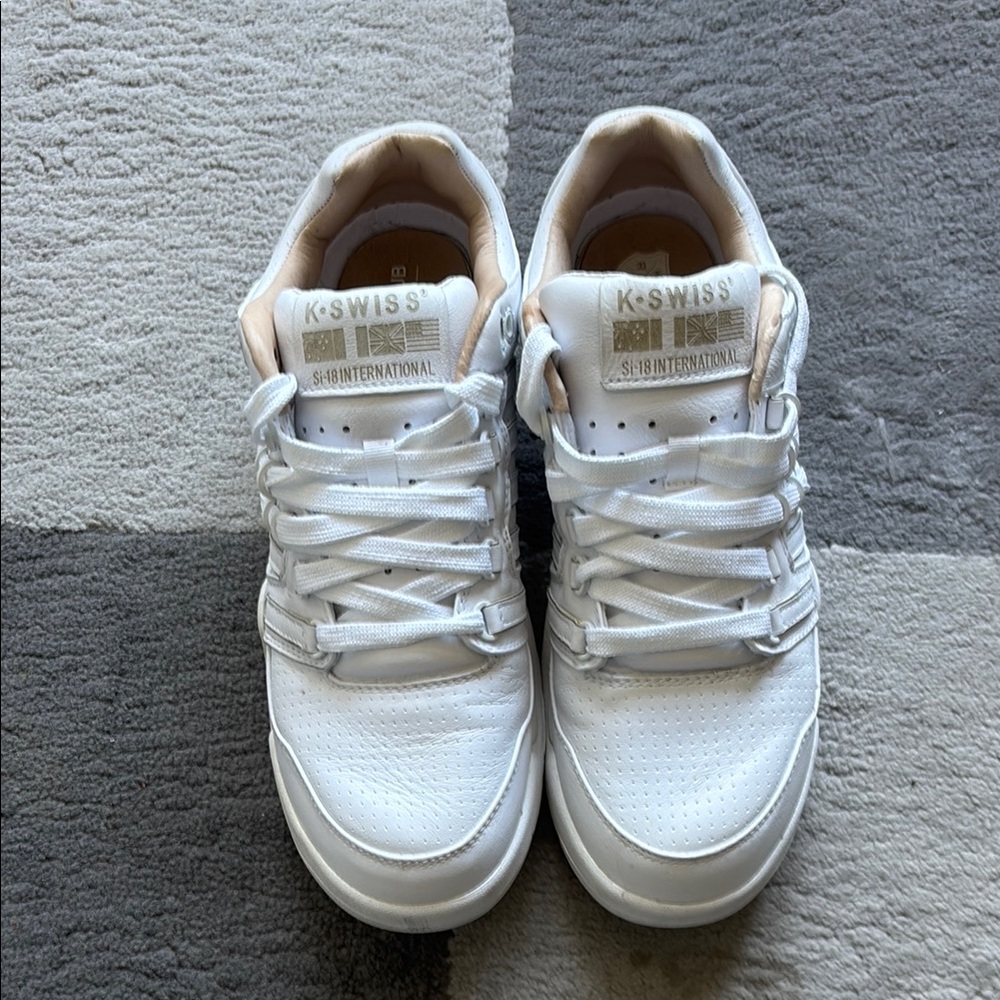 K-Swiss SI -18 limited edition White with Cream racquetball club collection